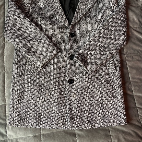 Salt and Pepper Oversized Coat. Very lightly worn - Picture 3 of 4